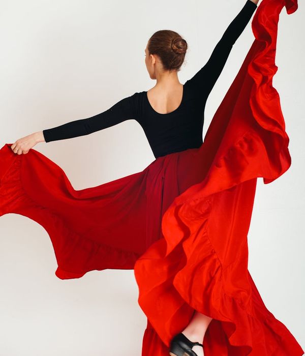 Woman feeling energetic and vibrant during a movement practice.